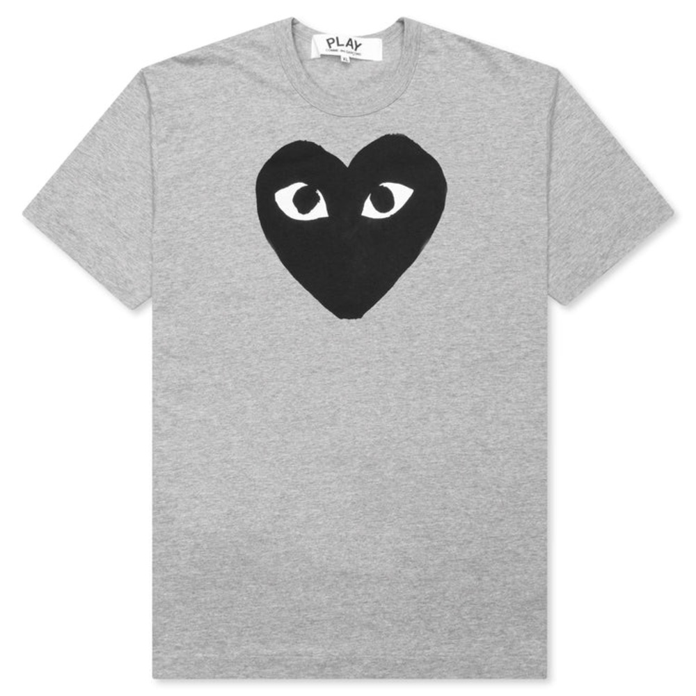 COMME DES GARCONS PLAY HEART T-SHIRT - GREY